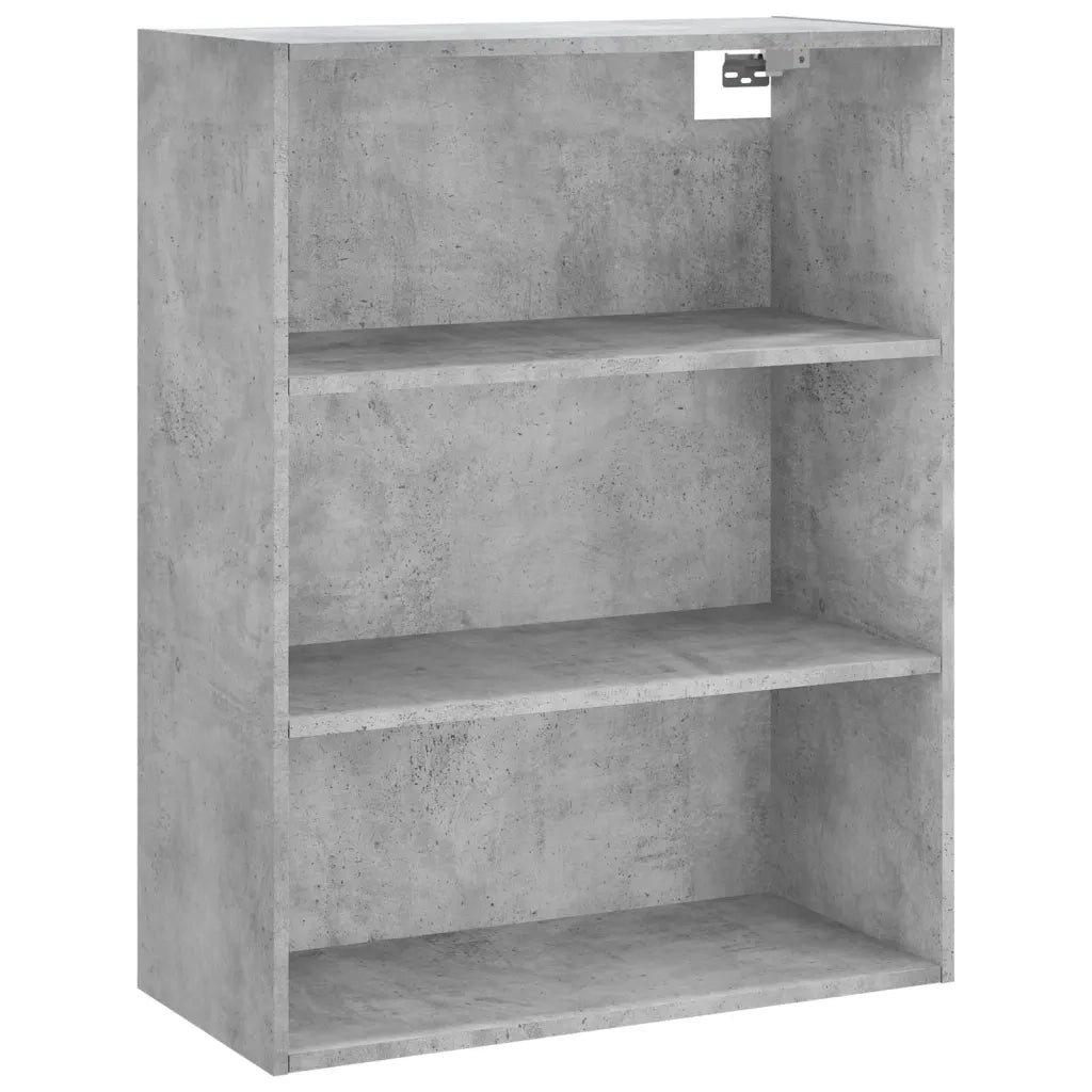 Credenza Grigio Cemento 69,5x34x180 cm in Legno Multistrato 3189345