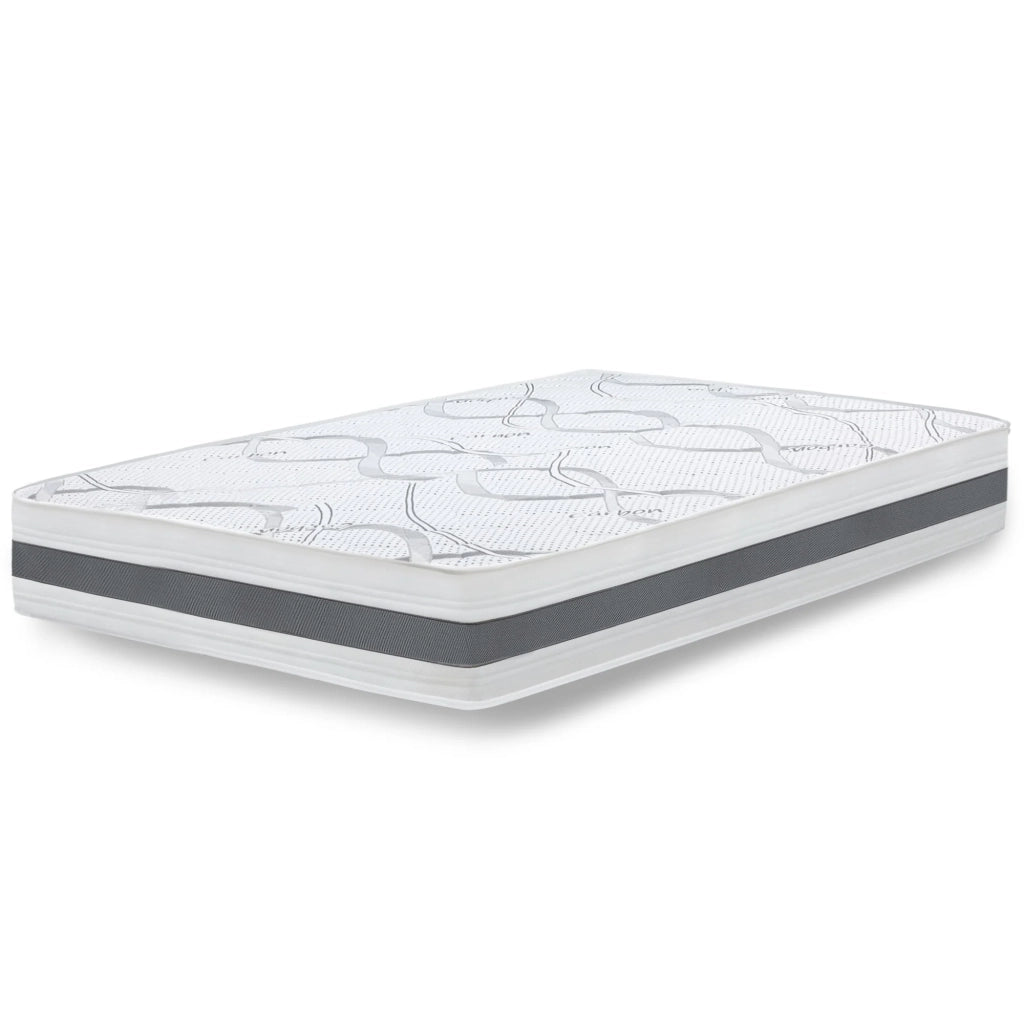 Materasso Singolo 110x220 cm a Media Rigidita' | Altezza 20 cm | Tessuto Anallergico e Traspirante | Proprieta' Ortopediche e Automodellanti | Prodotto in Italia