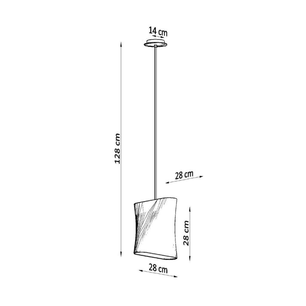 Lampadario BLUM 1 bianco