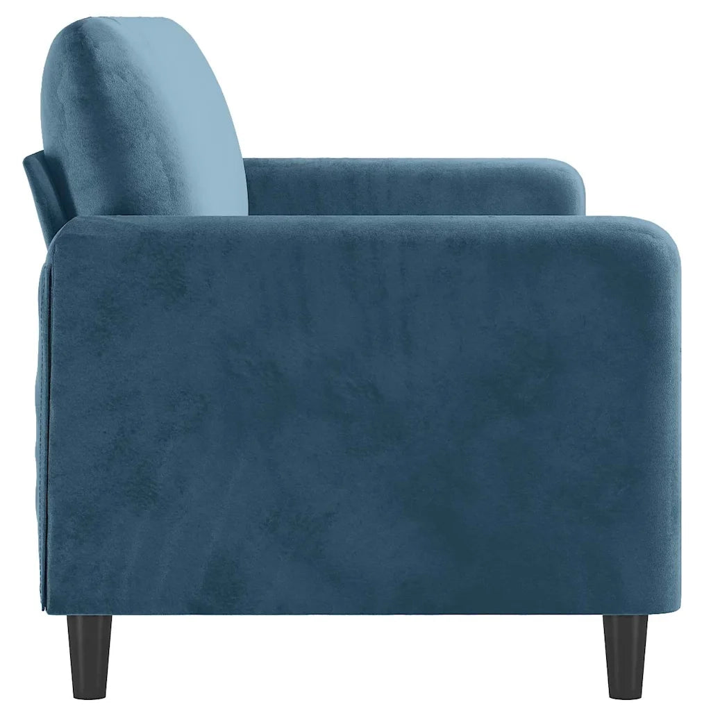 Divano a 3 Posti Blu 180 cm in Velluto 359461
