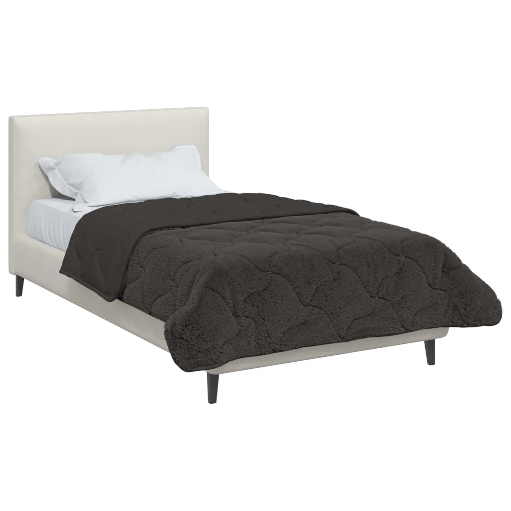 Duvet Invernale 155 x 200 cm Inverno Antracite Traspirante 42026303