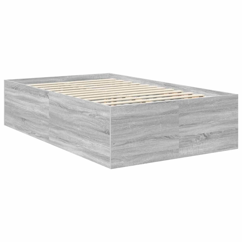 Struttura del letto con testiera Grigio Sonoma 120 x 190 cm 3408597