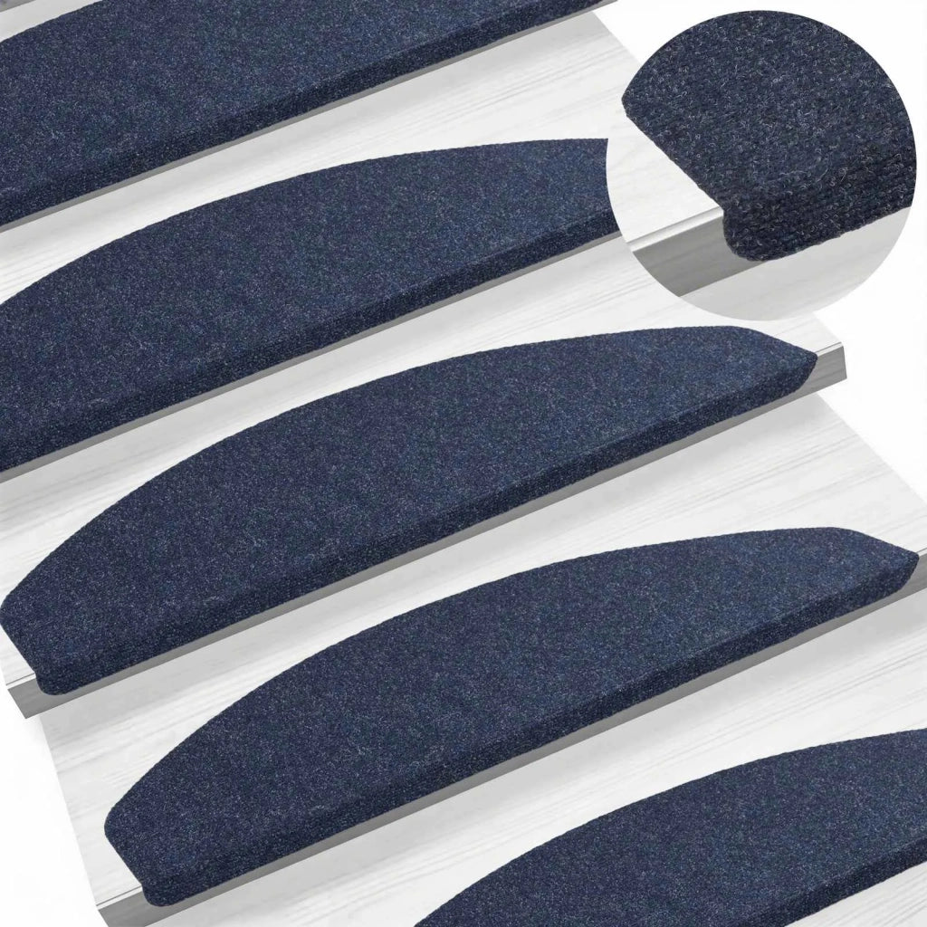 Tappetini per scale autoadesivi 15 pcs Blu 80 x 28 x 3,5 cm 42040598