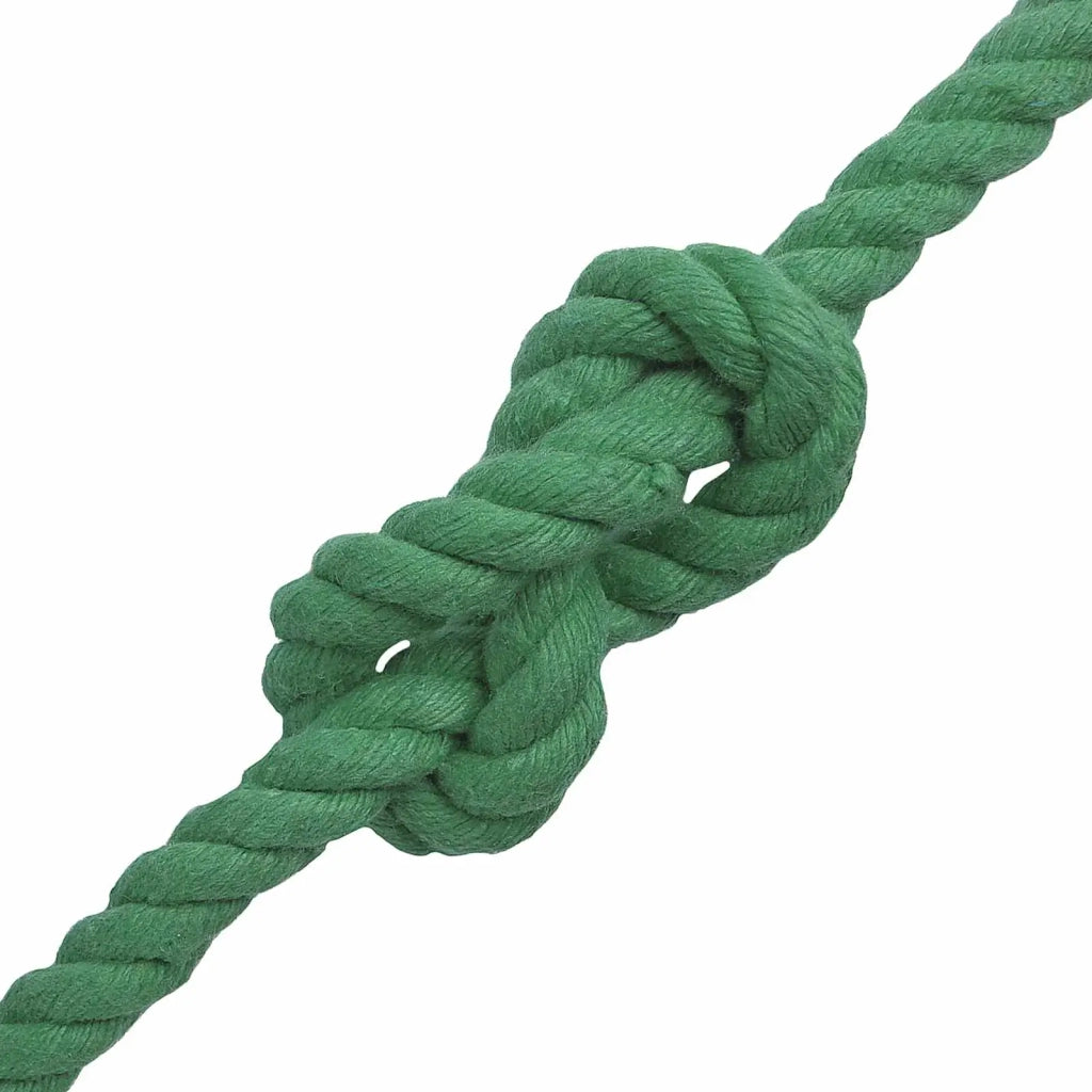 Corda di Cotone 12 mm 100 m Verde 100% Cotone 42011962