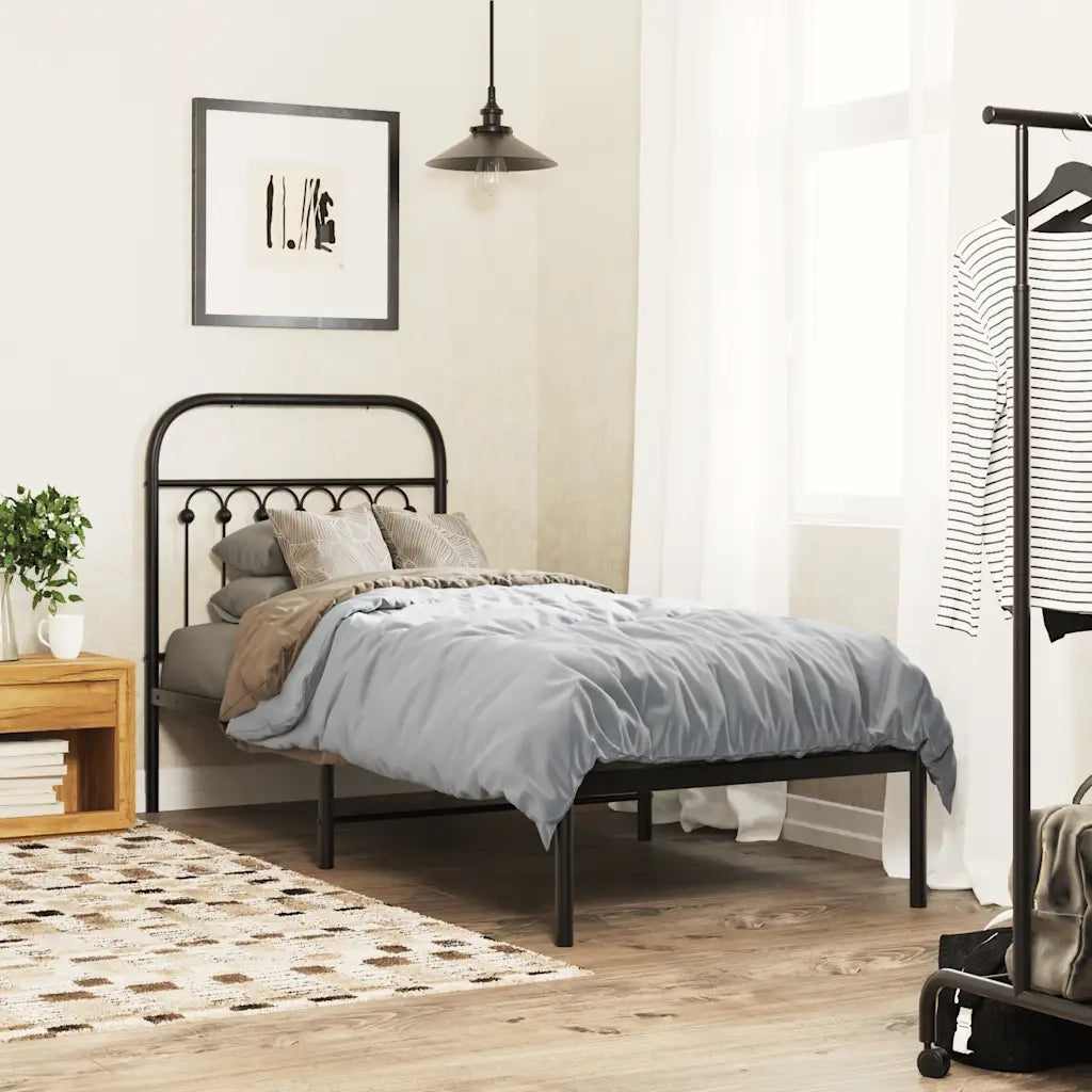 Testiera di Ricambio in Metallo Nero 75 cm 376626
