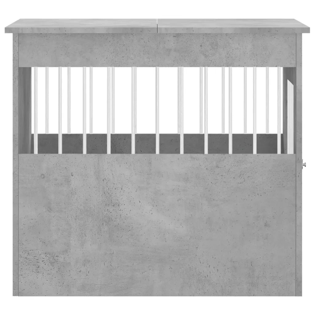 Gabbia Cani Arredamento Grigio Cemento 64,5x80x71cm Multistrato 838333