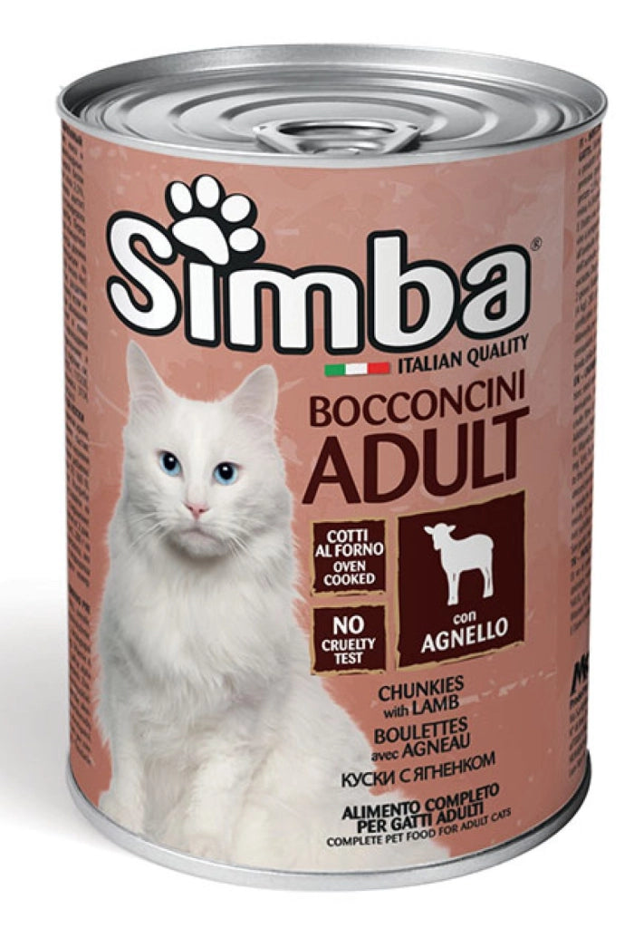 BOCCONCINI PER GATTI 'SIMBA' agnello - gr 415- 24 pezzi  - MONGE