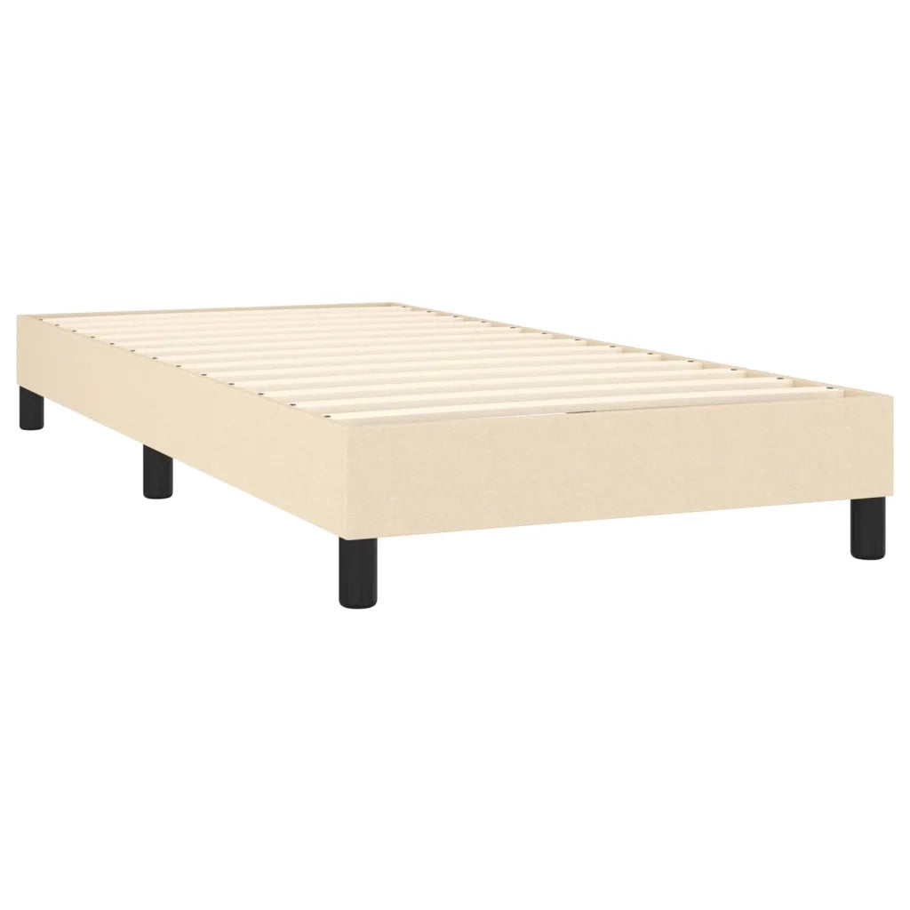 Giroletto a Molle con Materasso Crema 90x200 cm inTessuto 3126298