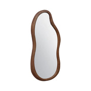Specchio in legno di gomma, marrone