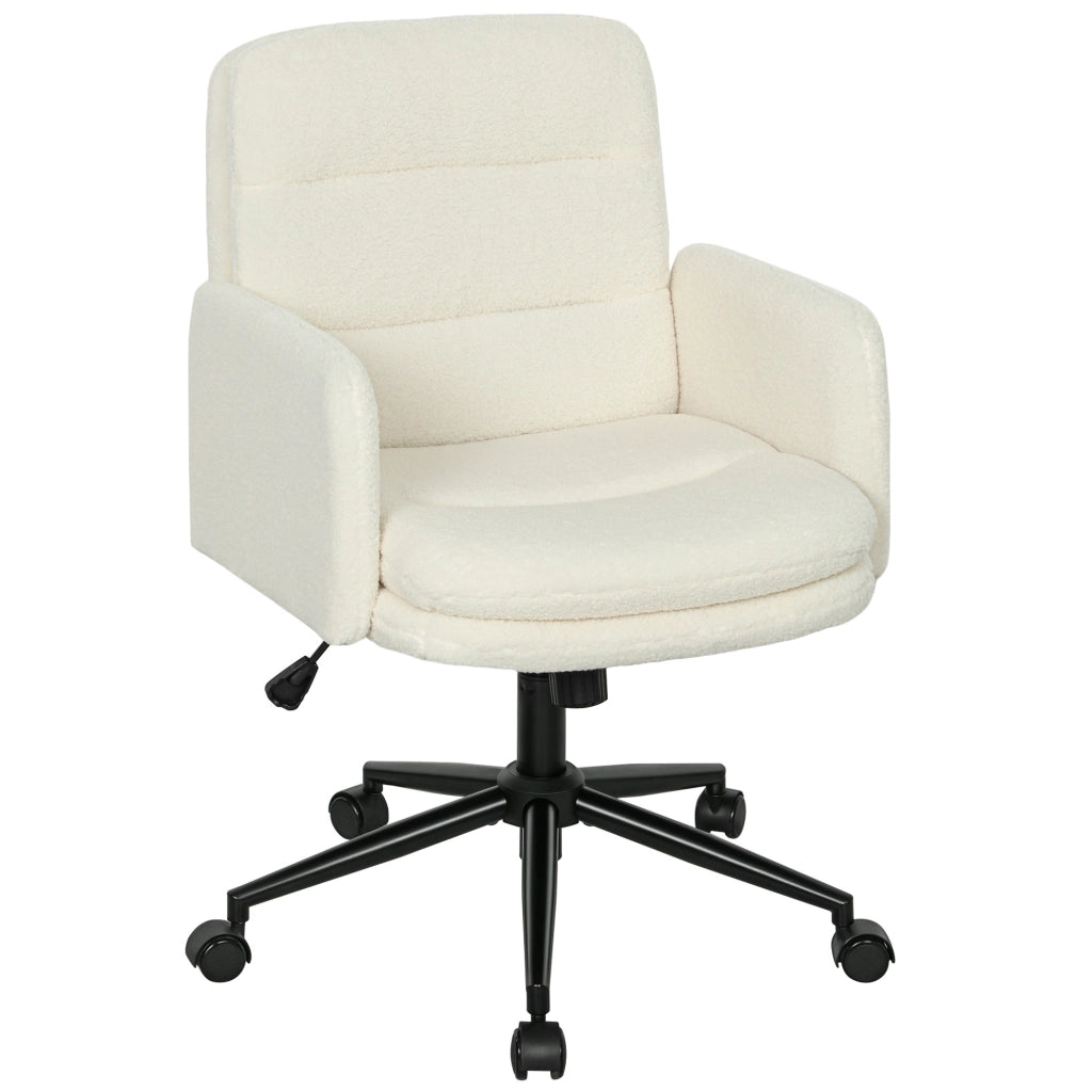 Sedia da Ufficio con Braccioli e Stoffa ¨C Zephmum ¨C Cremewei?