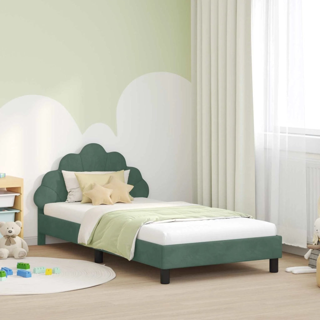 Struttura letto bambini con testata Verde Mare 90 x 190 cm 42011160