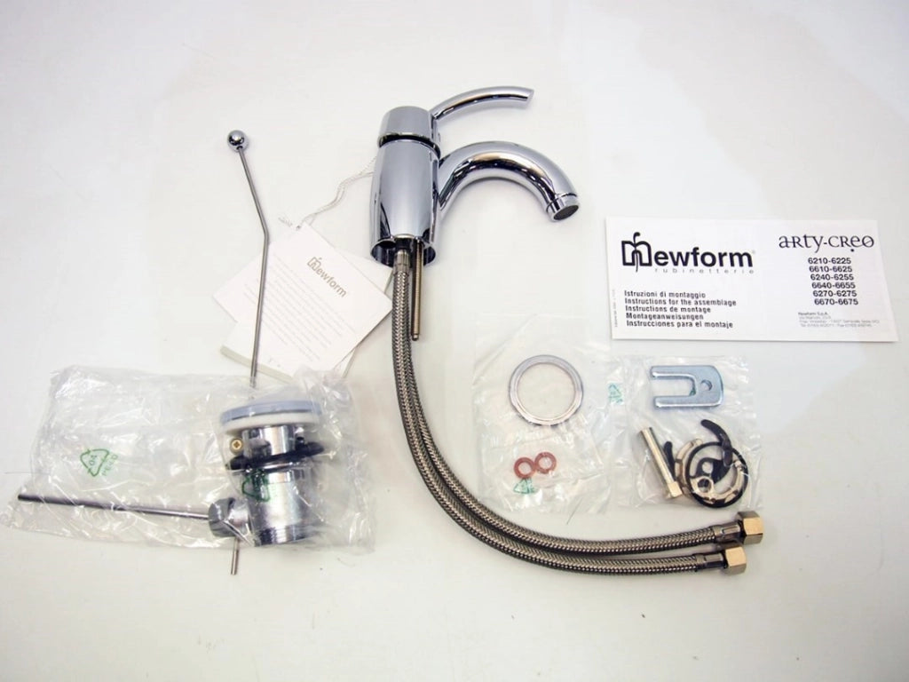 Miscelatore Rubinetto Monocomando Lavabo Creo Cromo Newform - Newform