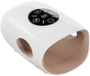 Apparecchio di massaggio manuale elettrico, 3 posizioni e 2 livelli di riscaldamento, 5 posizioni per massaggio con aria compressa, schermo touchscreen, apparecchio di massaggio manuale portatile - bianco.