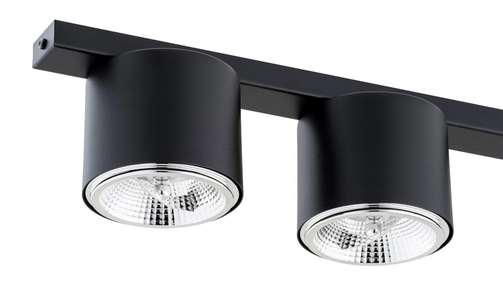 Barra faretti NANO nera minimalista 70cm 3xES111 15W Emibig