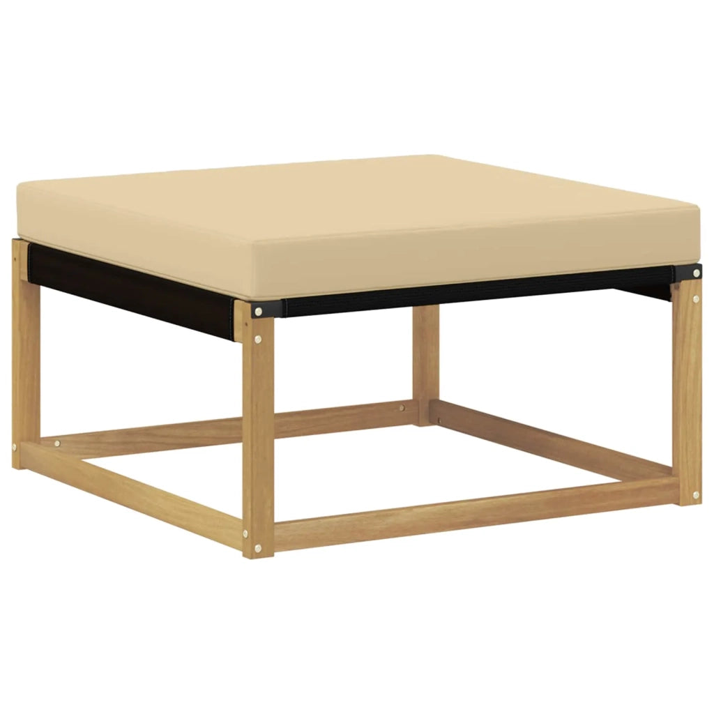 Set di divani da esterno 7 pcs Bianco e Beige 79 x 79 x 37 cm 3388867