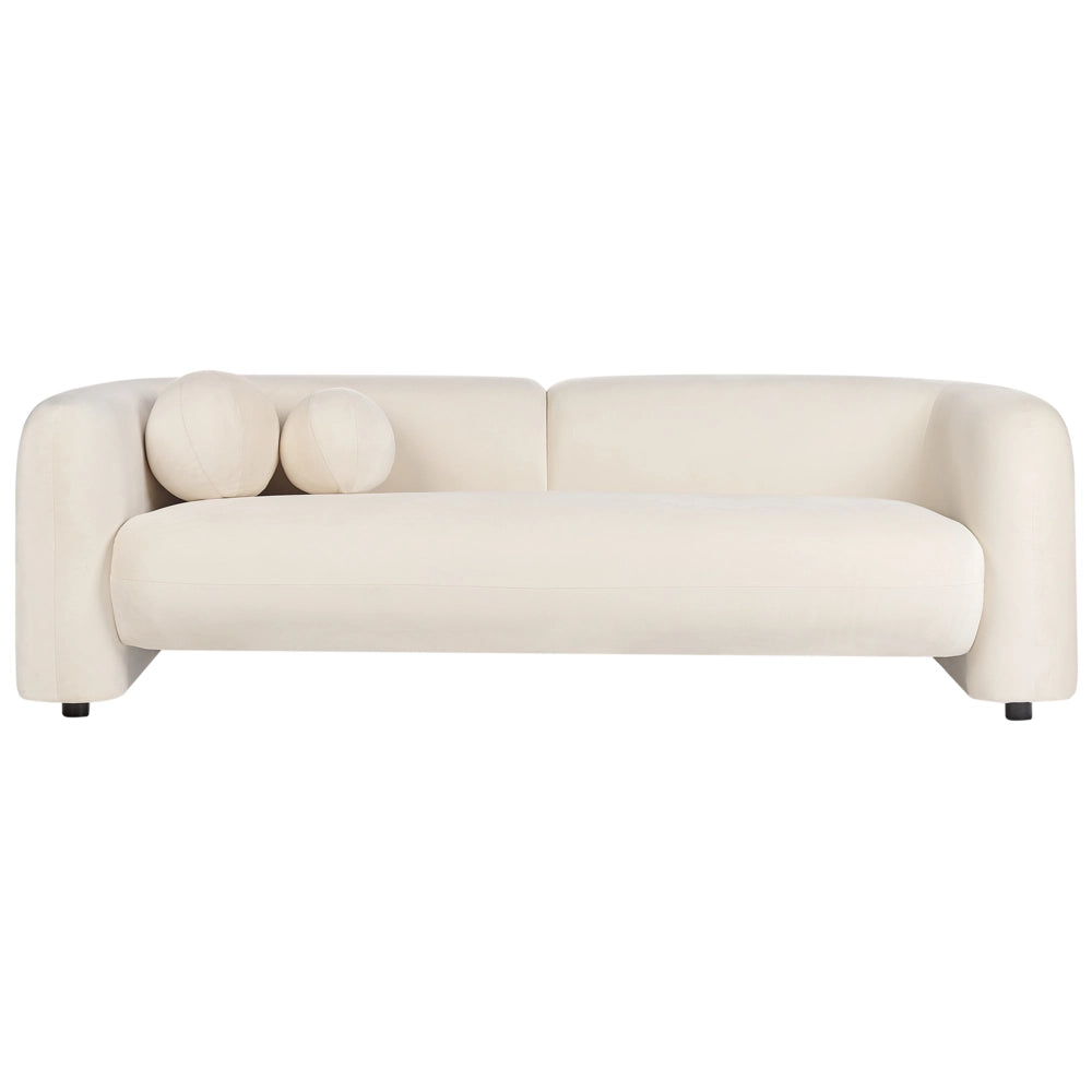 Set da salotto composto da divano e poltrona in velluto bianco sporco 4 posti con cuscini aggiuntivi stile glamour retrò soggiorno