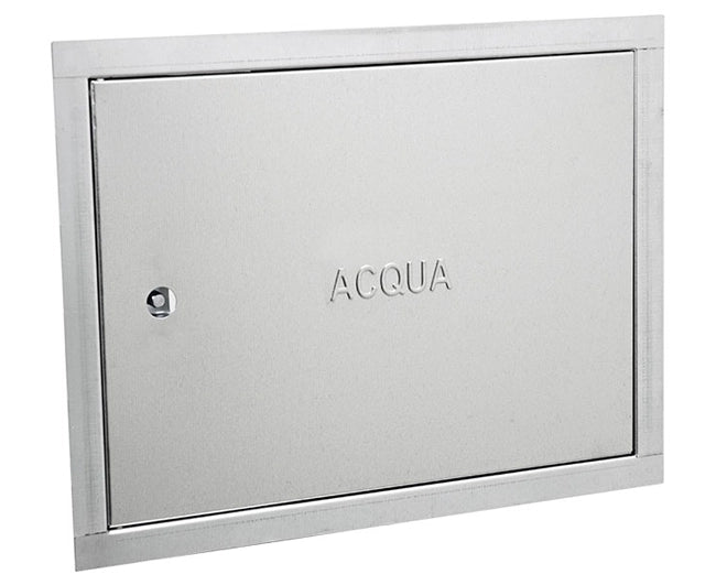 Sportello zincato per contatore acqua  L= 400 mm  h= 300 mm  p= 20 mm acqua  Geferplast