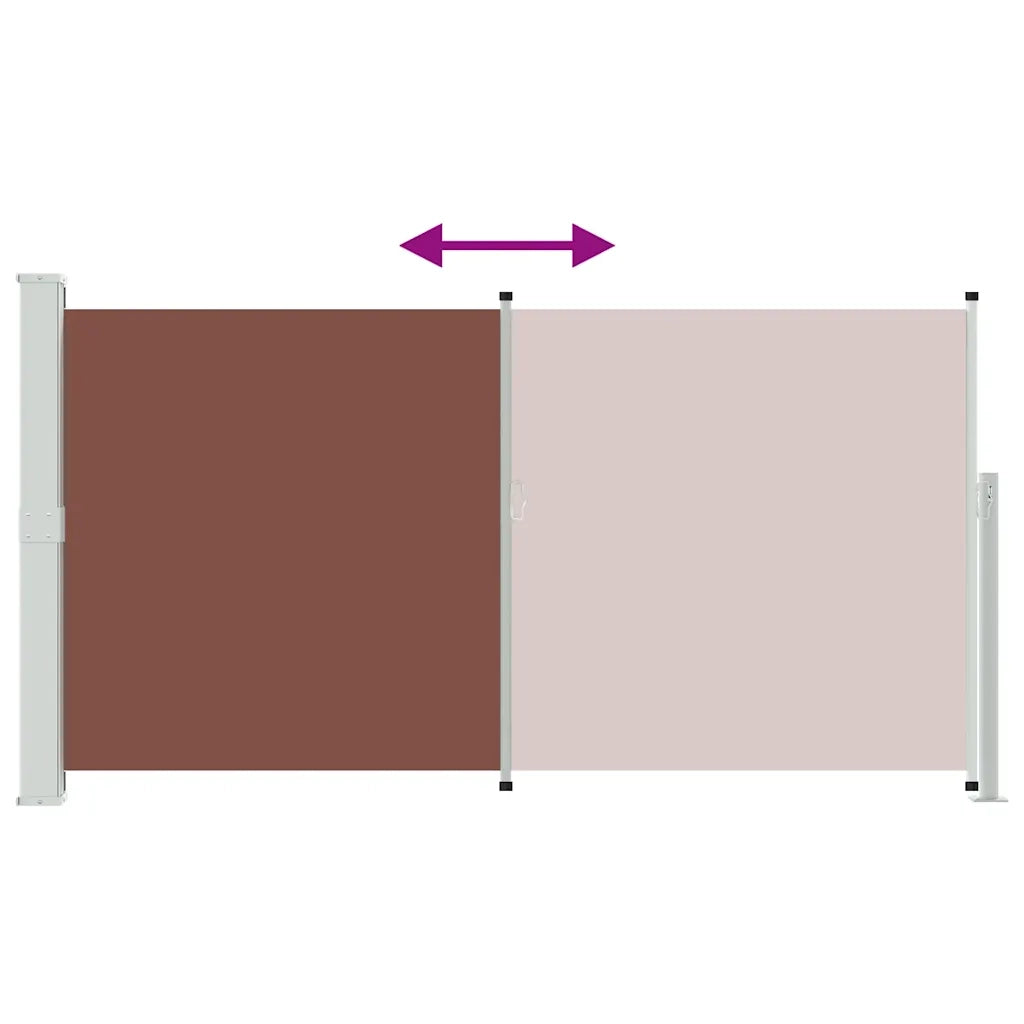 Tenda da Sole | Tenda parasole Laterale Retrattile 160 x 300 cm Marrone
