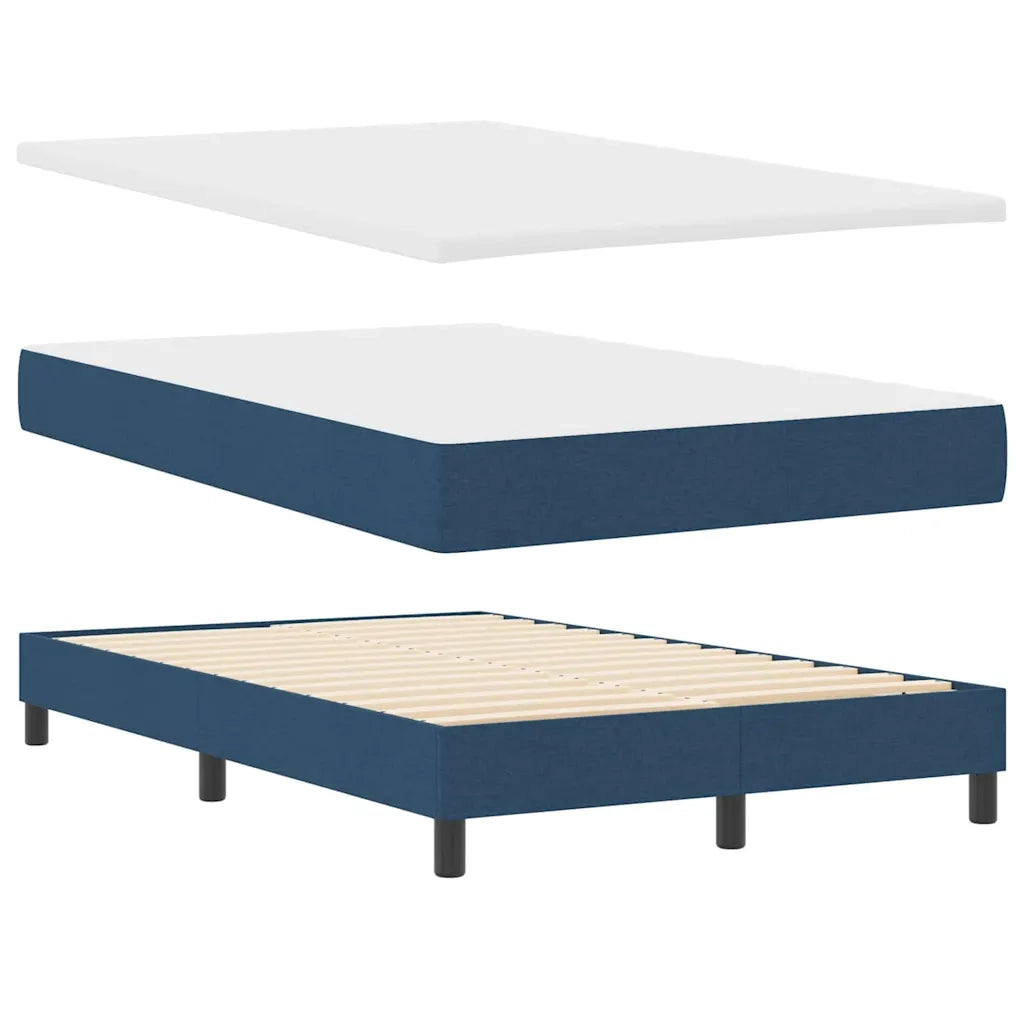 Letto a molle con materasso con led Blu 120 x 200 cm Tessuto