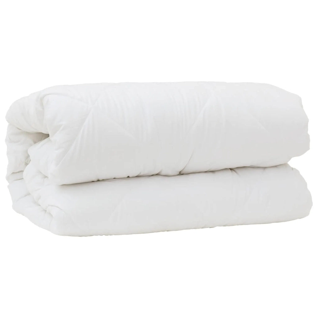 Piumone con cuscino 3 pcs Bianco Microfibra