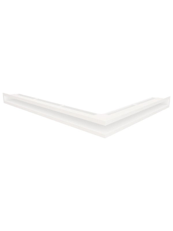 Griglia di ventilazione Angolare per camino 60x800x600 - Loft Angle sinistra bianca