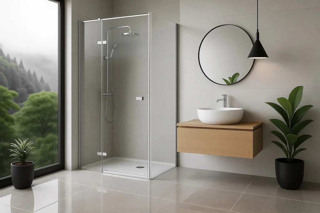 Cabina Doccia Rea Atlas 80x100 Chrome destra