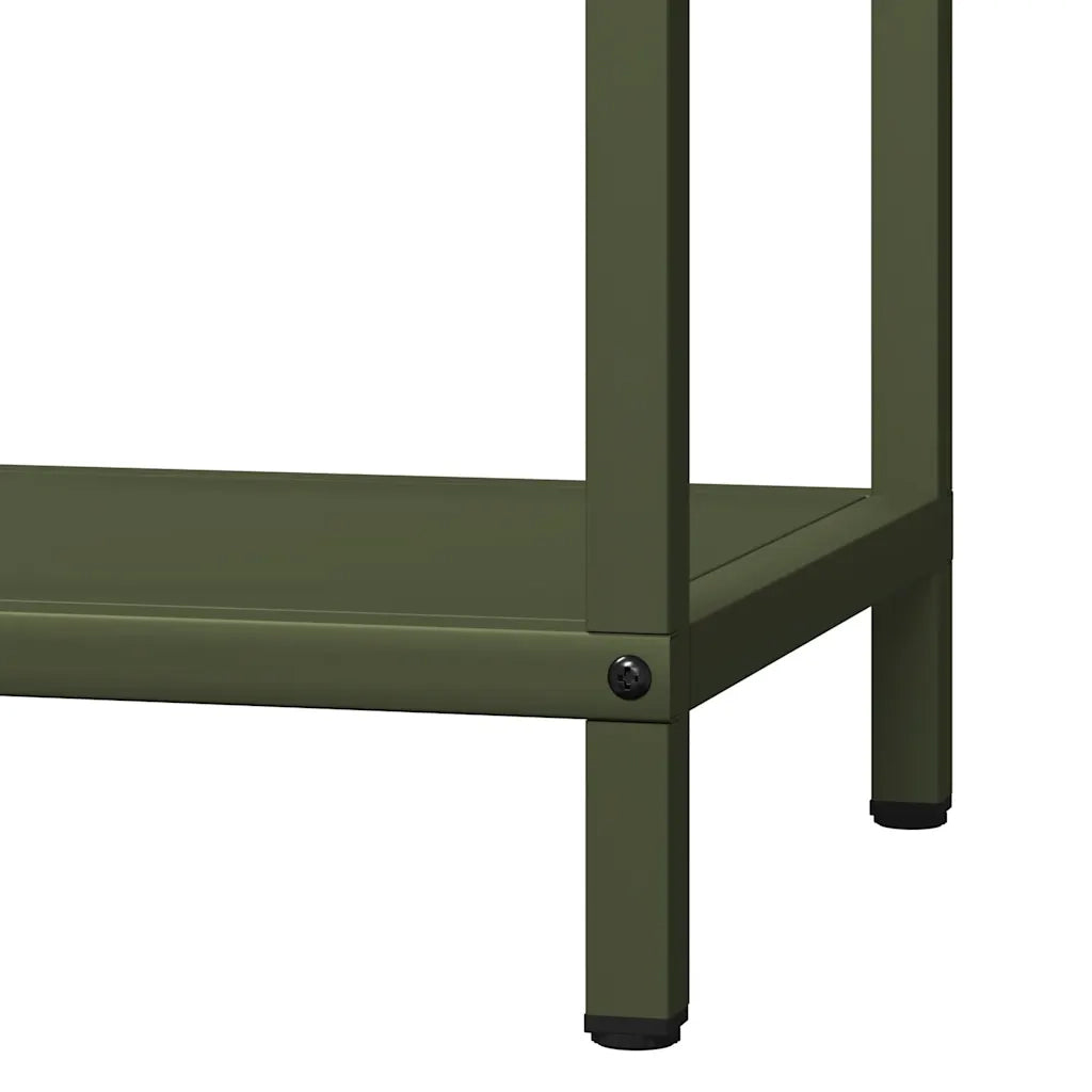 Rastrelliera per Legna da Ardere Verde Oliva 40x25x90 cm CFW8988005