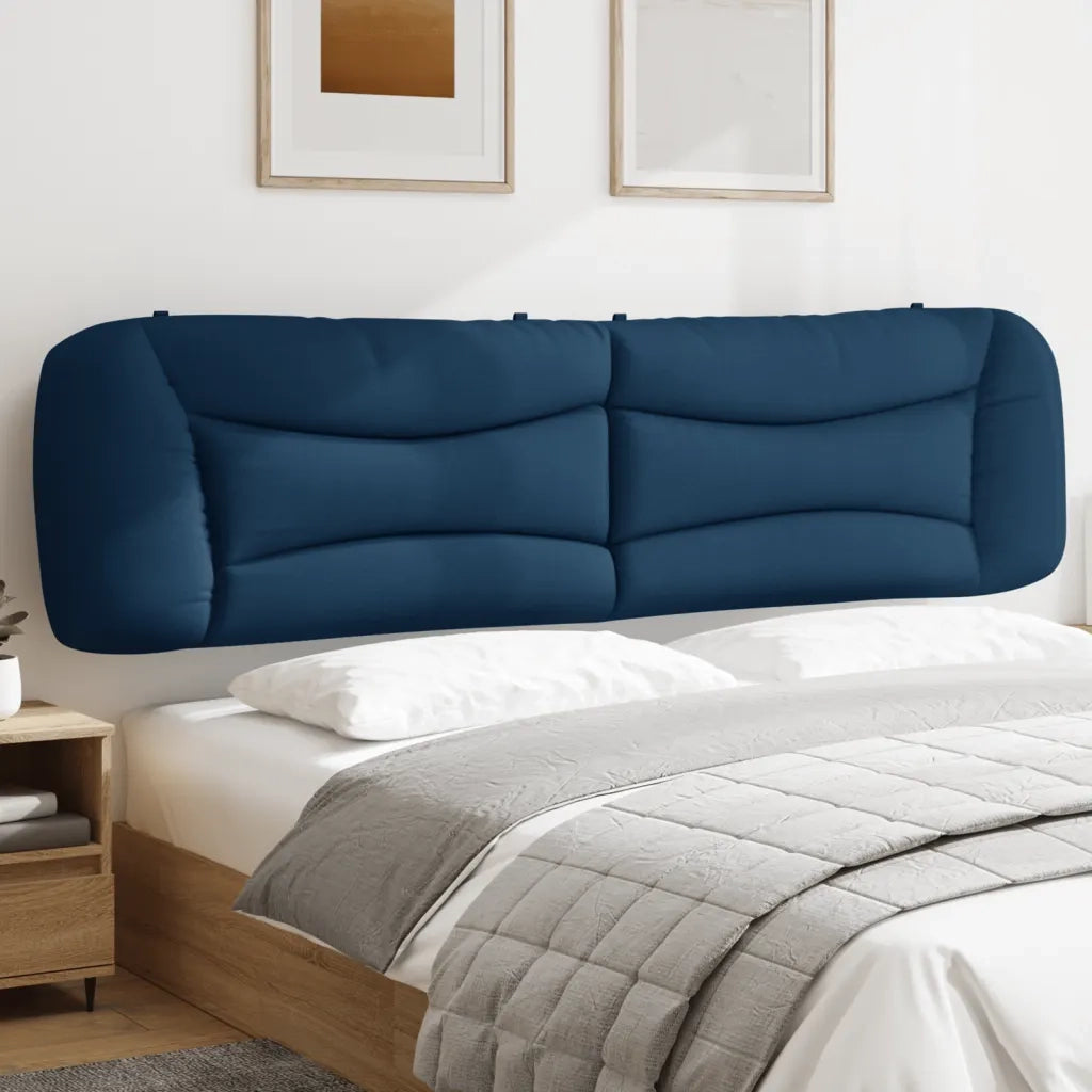 Cuscino Testiera Hvar Blu 200 cm in Tessuto 374622