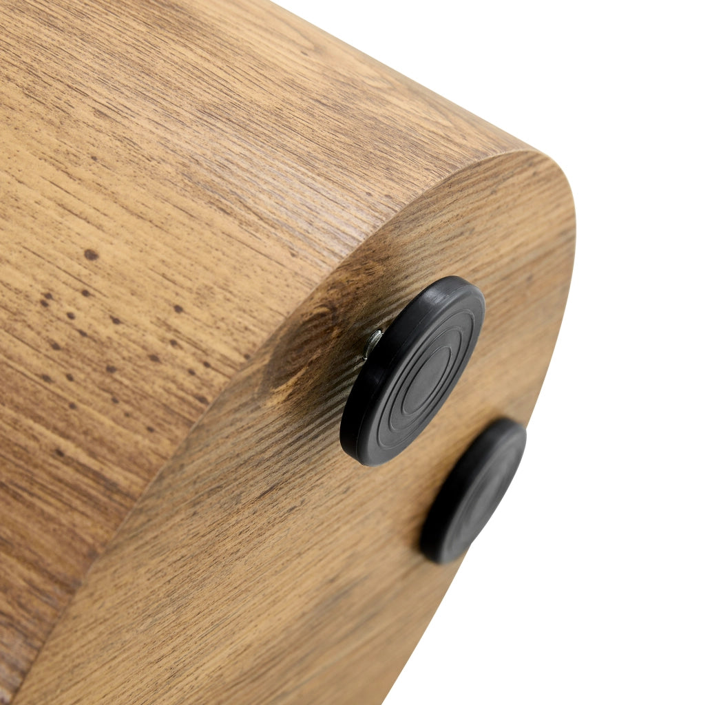 Tavolino rotondo in MDF effetto legno Ø 30 cm, altezza 55 cm, portata 90 kg