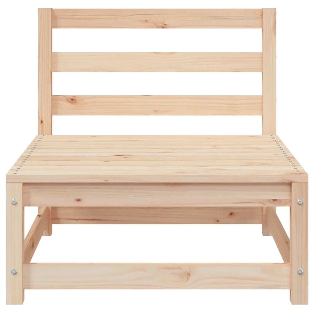Divano da Giardino a 3 Posti-Sofa da Giardino-Divano da esterno in Legno Massello di Pino