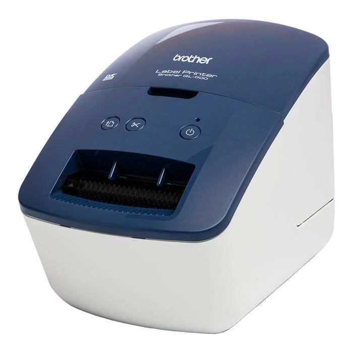 BROTHER QL-600 Stampante professionale per etichette blu - Ideale per piccole imprese e lavori domestici