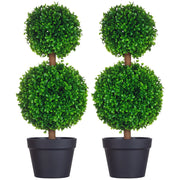 Albero di bosso artificiale ¨C Minimal ¨C 2 pezzi, verde, 60 cm