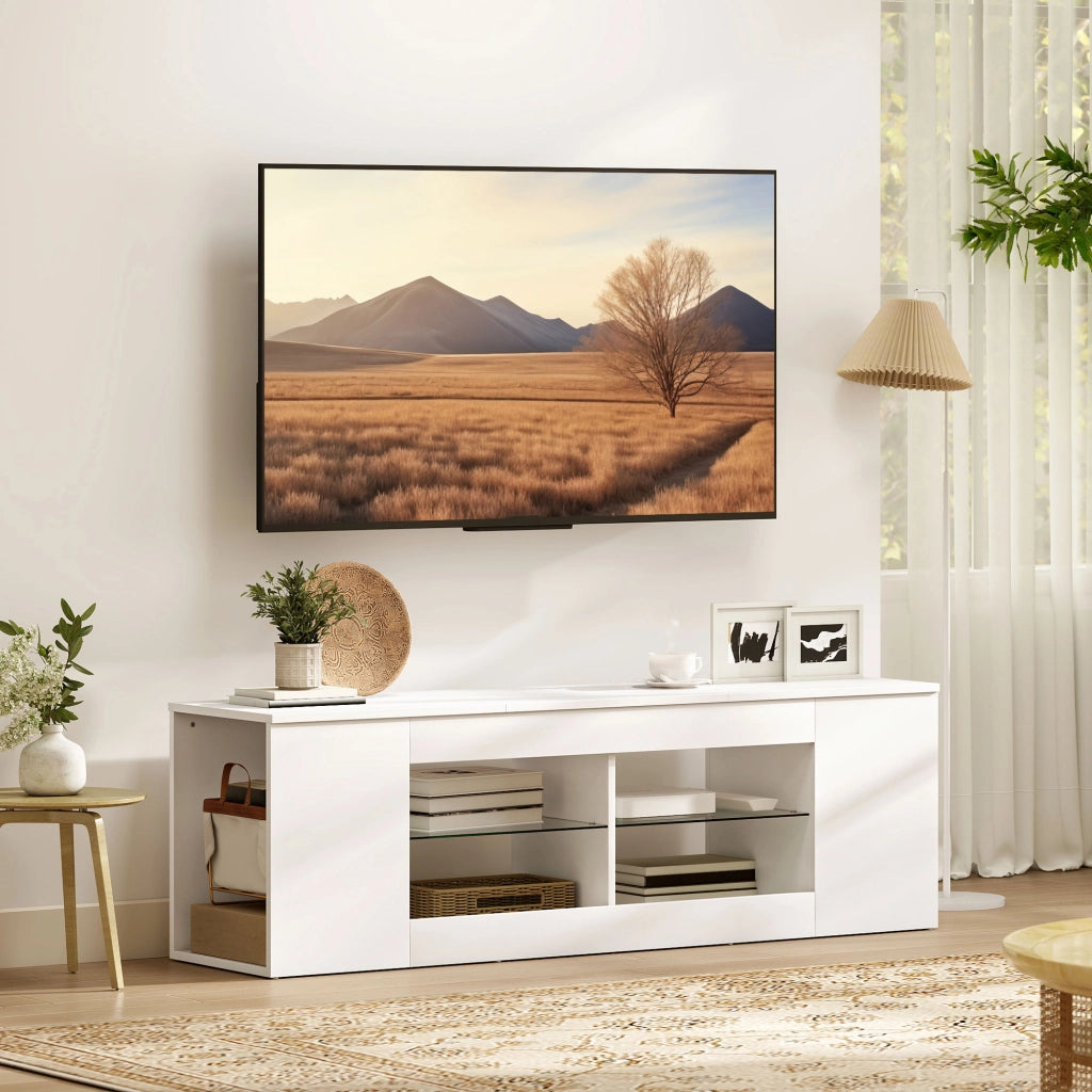Mobile TV ¨C Minimal ¨C Bianco, Spanplatte, 140 cm