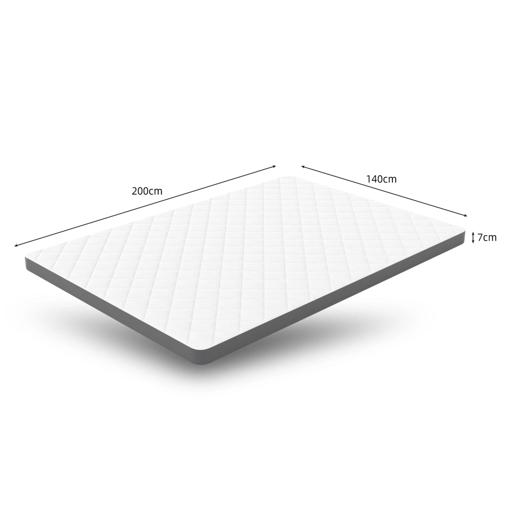MATERASSO H3 in Schiuma con taglio a 7 zone Bianco e Grigio