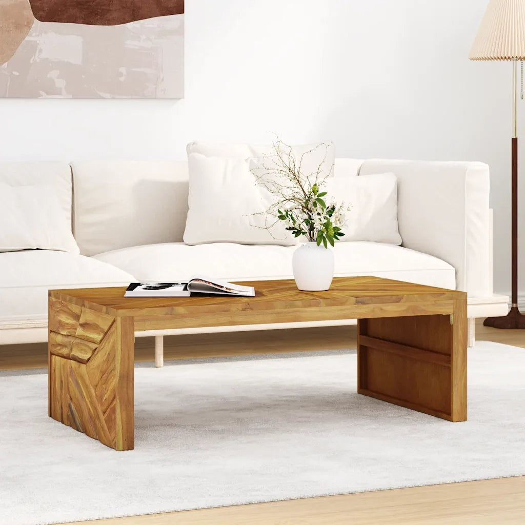 Tavolino da salotto | Tavolino da caff¨¨ | Tavolino da Soggiorno 110x60x38 cm in Legno Massello di Teak