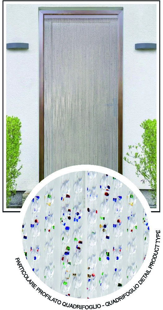 TENDA IN PVC QUADRIFOGLIO cm. 100x220 col. Oro