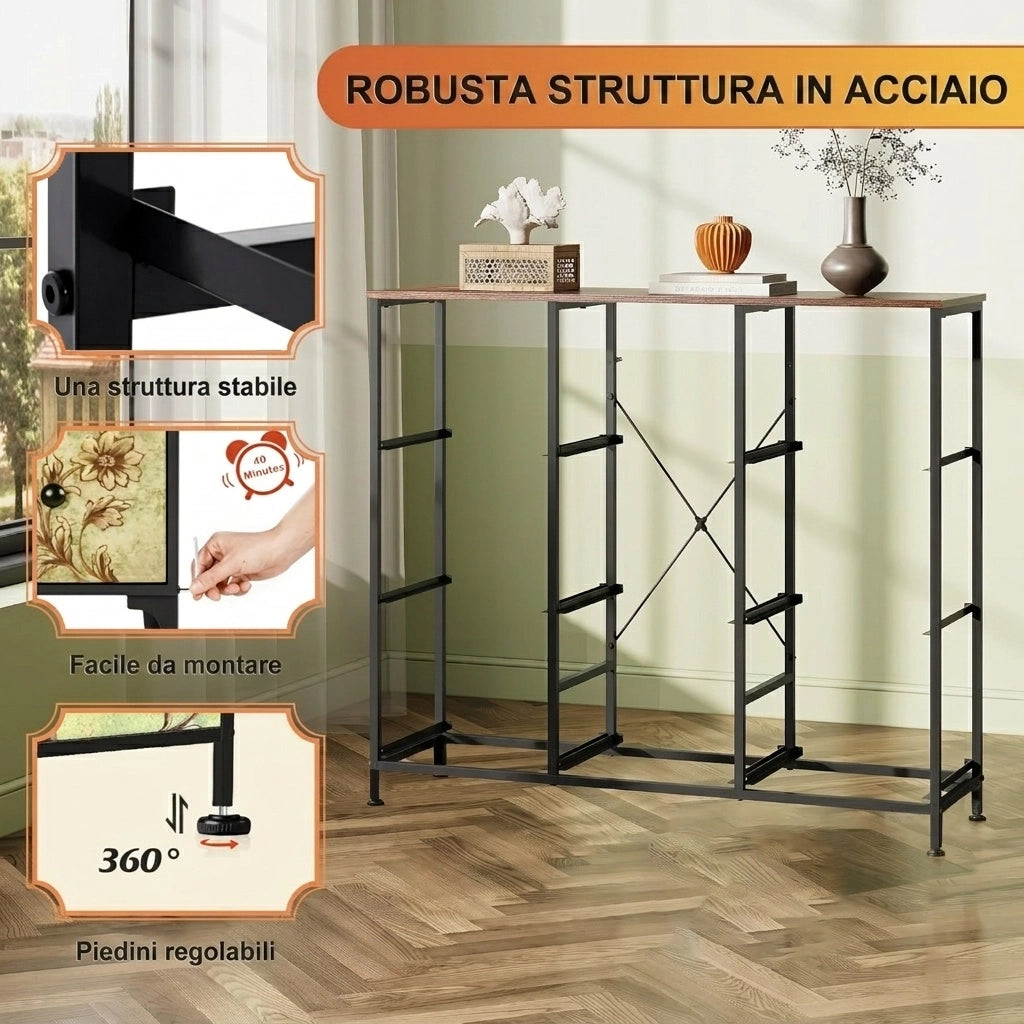 Cassettiera camera da letto 30x100x86.5 cm con cassetti in tessuto motivo floreale vintage mobiletto multiuso in legno e acciaio - verde