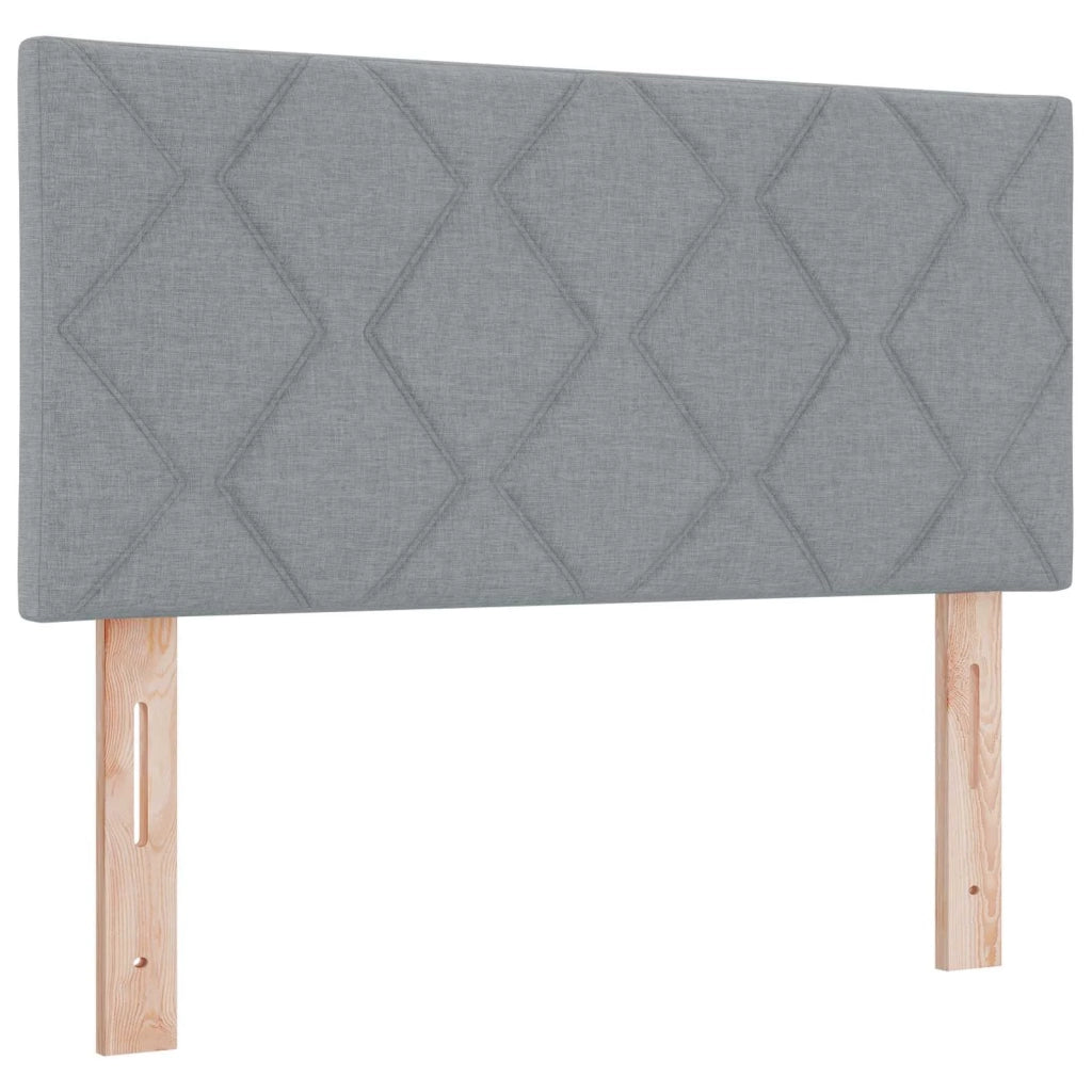 Testiera | Testata LED Grigio chiaro 90 cm Tessuto