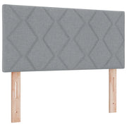 Testiera | Testata LED Grigio chiaro 90 cm Tessuto