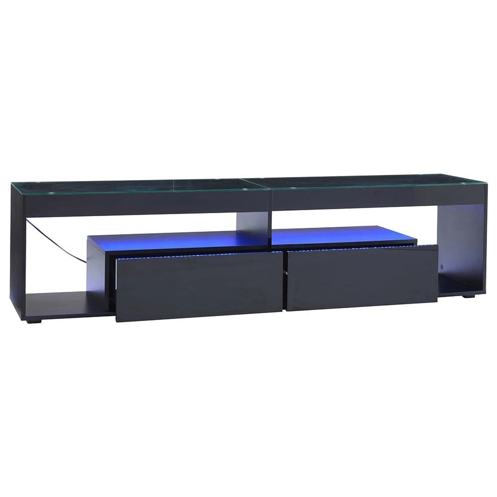 Mobile TV nero - Xylo - 2 cassetti LED per 70"