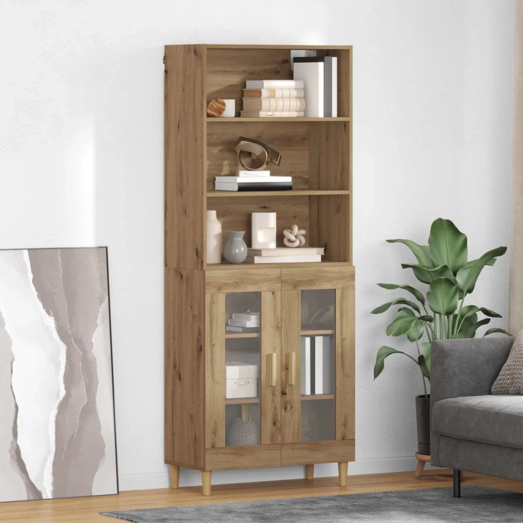 Credenza | Madia | Buffet da pranzo | Armadio da pranzo Rovere artigianale 69,5 x 32,5 x 180 cm