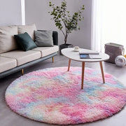 Tappeto di area di gioco morbido 100cm Round Rainbow