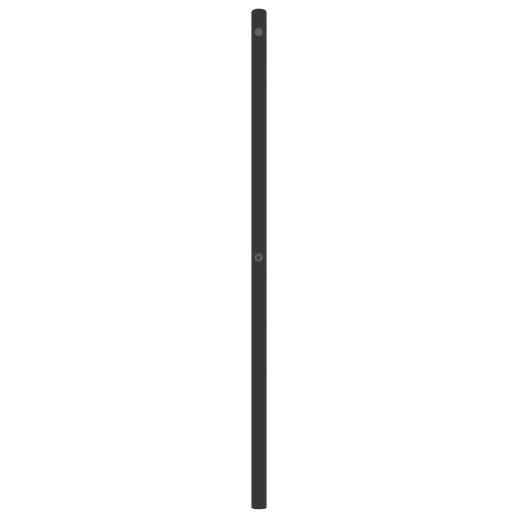 Testiera di Ricambio in Metallo Nero 193 cm 373728