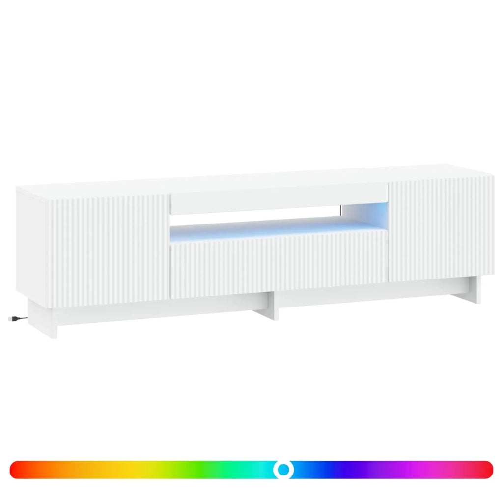 Mobile TV LED Bianco Legno ingegnerizzato 896025