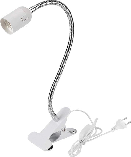 Lampada da Scrivania a LED con Clip-On Regolabile - 360 Gradi Rotativo - Lampada da Tavolo per la Sedia di Lavoro