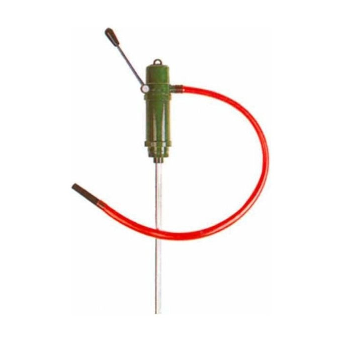 Tomes M10266 Pompa Manuale Alternativa Corpo in Alluminio Portata 40 l-min Attacco Universale per Fusti 50-210 Litri Adatta per Carburanti e Lubrificanti a Bassa e Media Viscosita' colore Nero