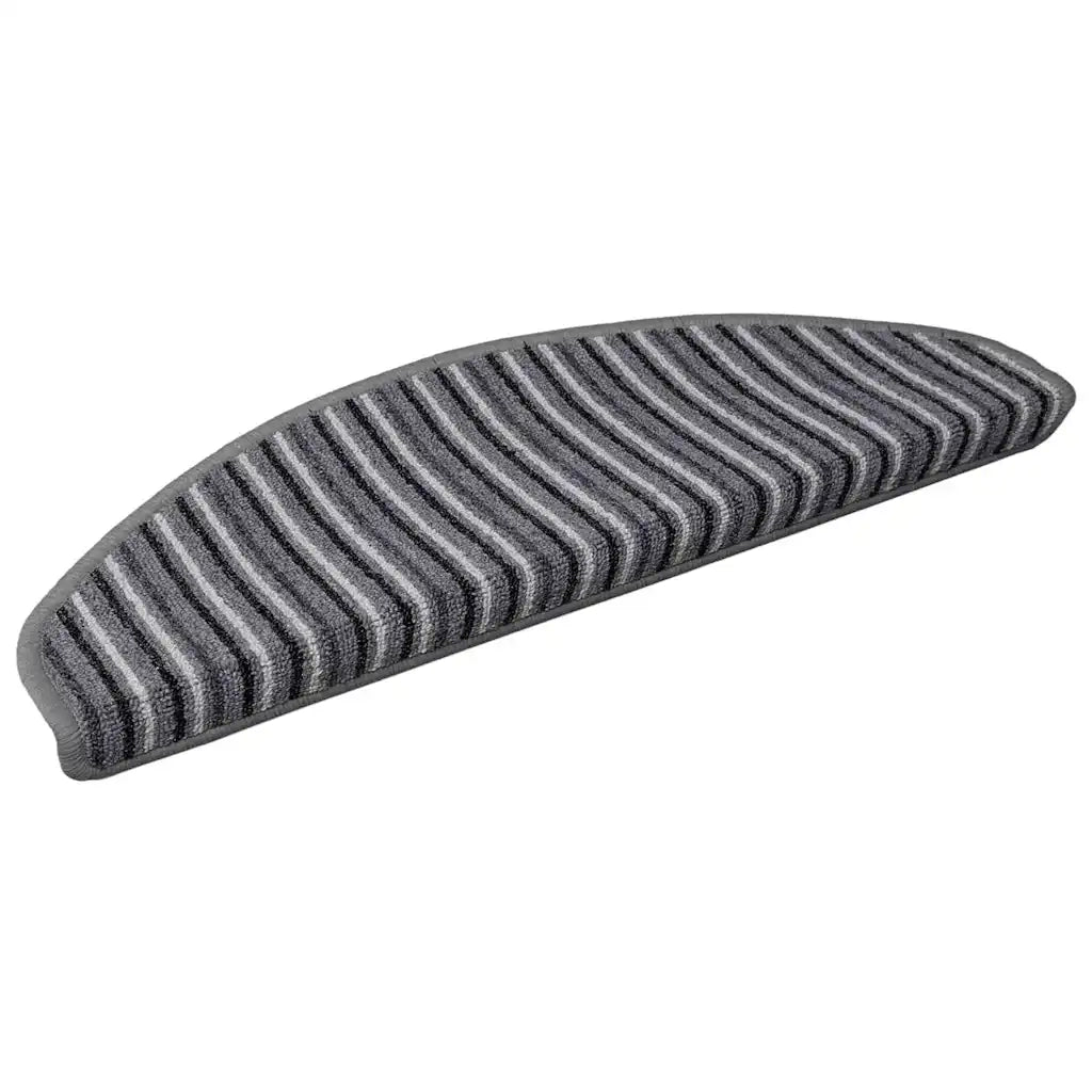 Tappetini per scale autoadesivi 15 pz | Gradini per Scale Grigio 65 x 21 x 4 cm