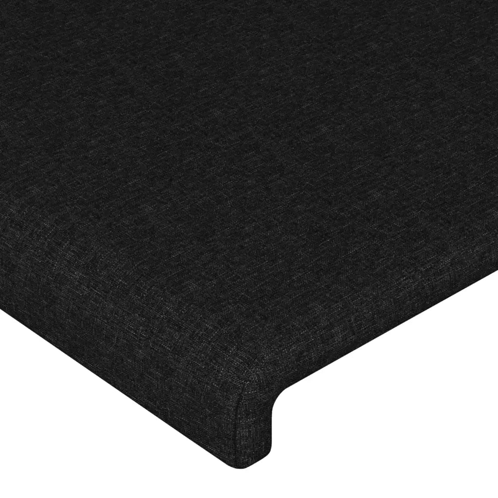Testiera a LED-Testata con LED Nera 180x5x78/88 cm in Tessuto 531651