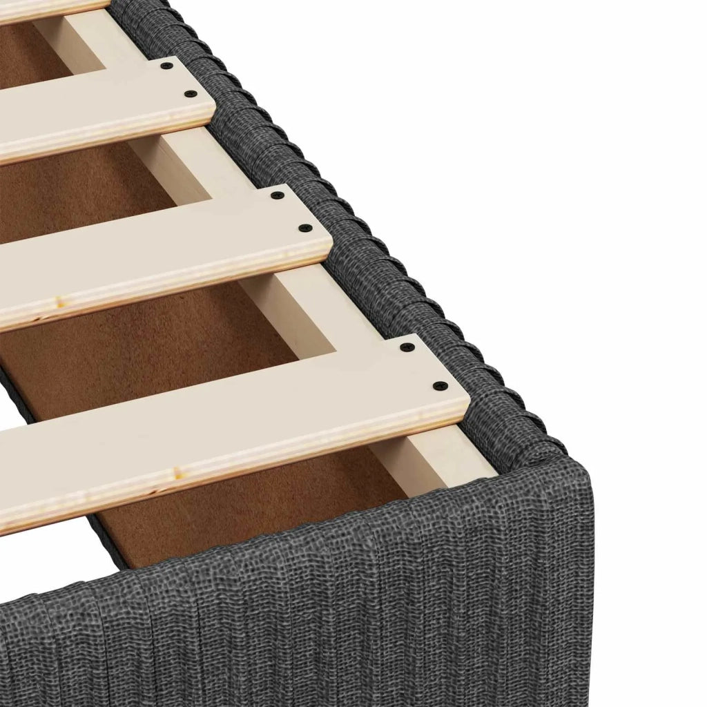 Letto box spring con materasso Grigio Scuro 140 x 200 cm 3454411