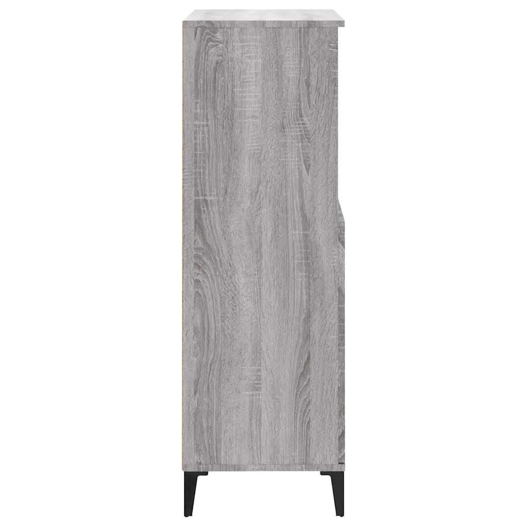 Credenza Sonoma grigio 60 x 36 x 110 cm Legno ingegnerizzato 821234